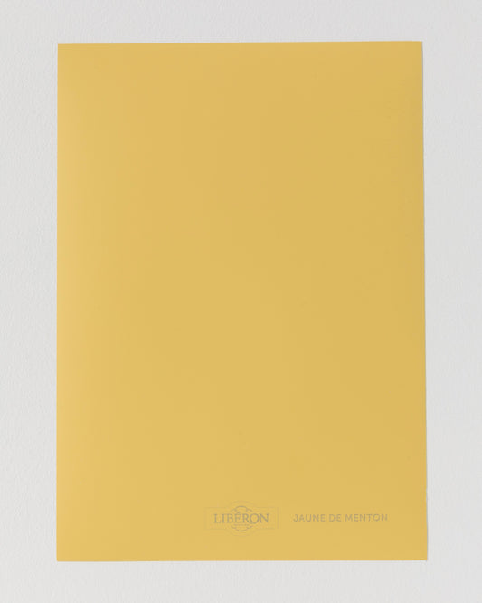 Échantillon de peinture Velours de Peinture Libéron, teinte Jaune de Menton