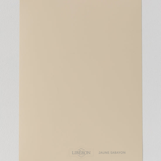 Échantillon de peinture Velours de Peinture Libéron, teinte Jaune Sabayon