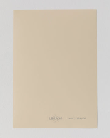 Échantillon de peinture Velours de Peinture Libéron, teinte Jaune Sabayon