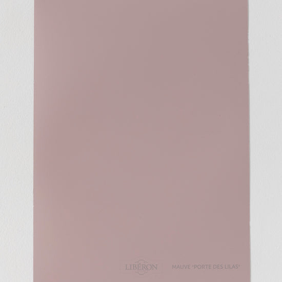 Échantillon de peinture Velours de Peinture Libéron, teinte Mauve Porte des Lilas 