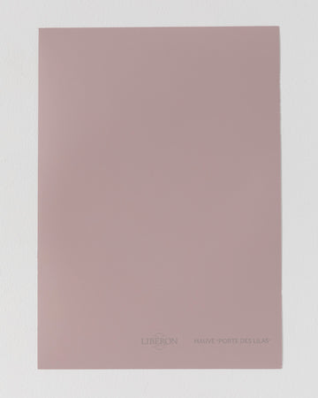 Échantillon de peinture Velours de Peinture Libéron, teinte Mauve Porte des Lilas 