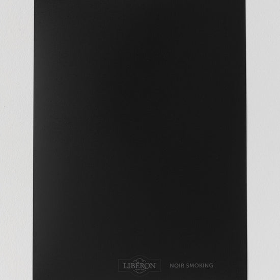 Échantillon de peinture Velours de Peinture Libéron, teinte Noir Smoking
