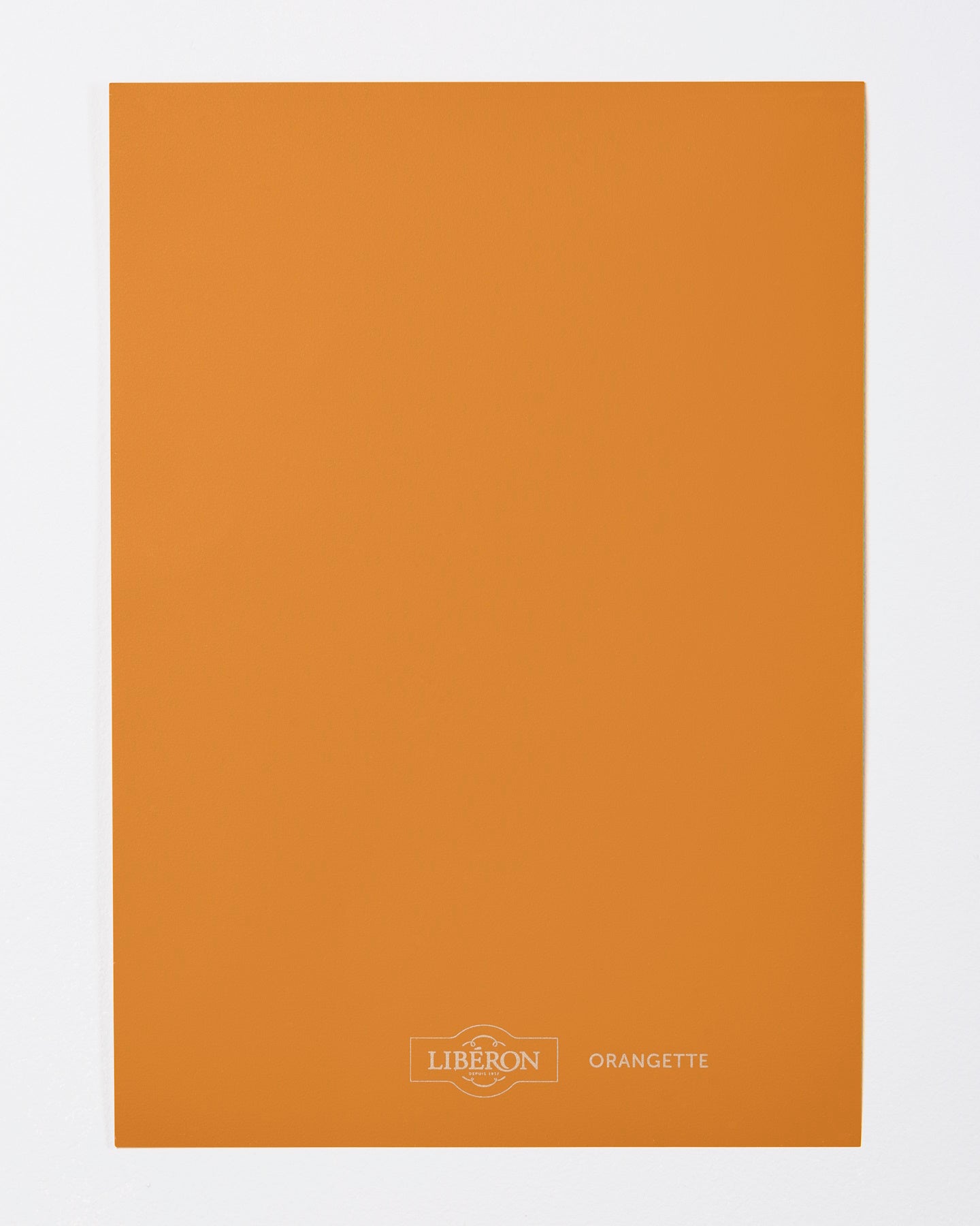 Échantillon de peinture Velours de Peinture Libéron, teinte Orangette