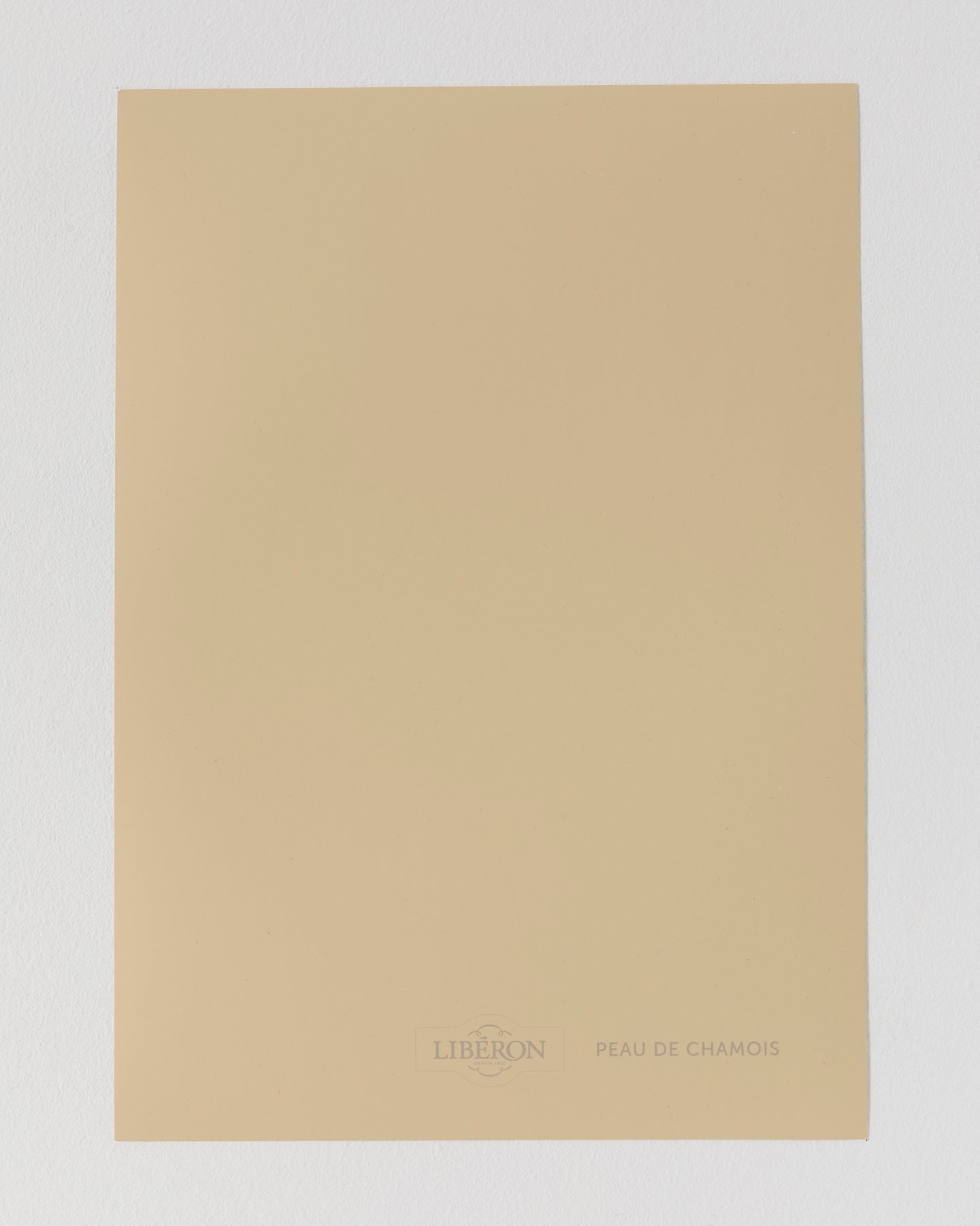 Échantillon de peinture Velours de Peinture Libéron, teinte Peau de Chamois