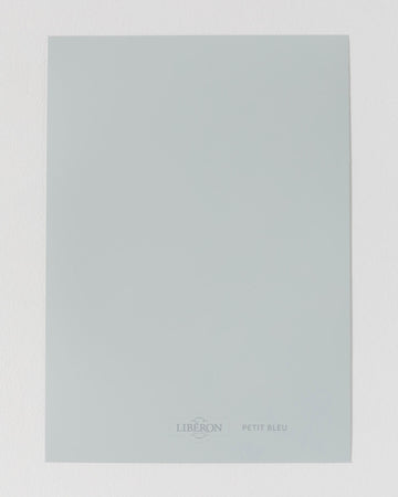 Échantillon de peinture Velours de Peinture Libéron, teinte Petit Bleu
