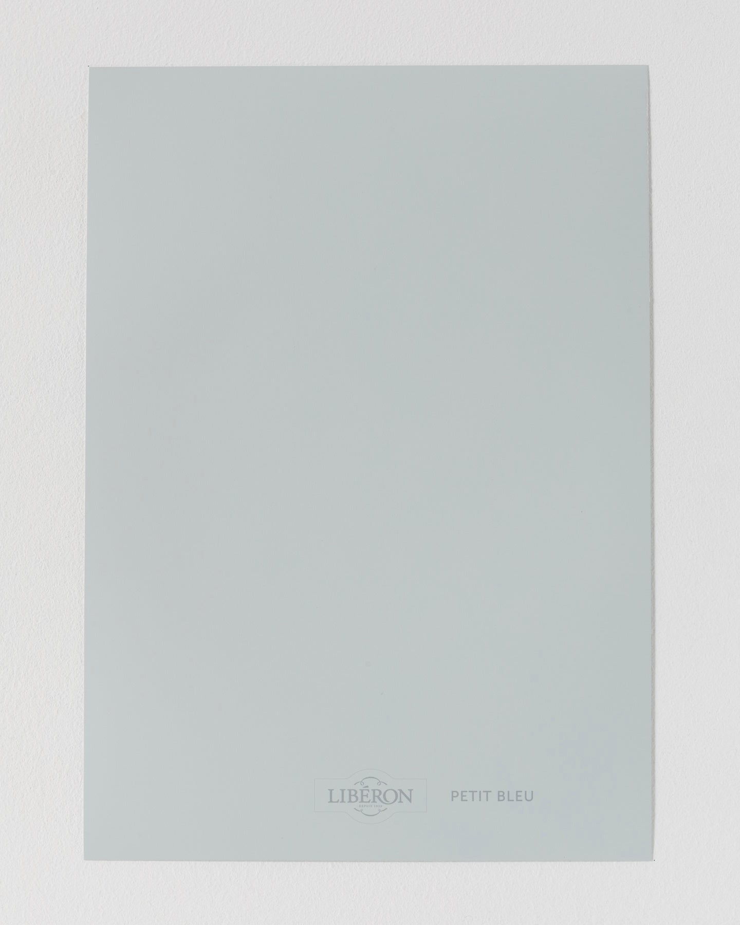 Échantillon de peinture Velours de Peinture Libéron, teinte Petit Bleu