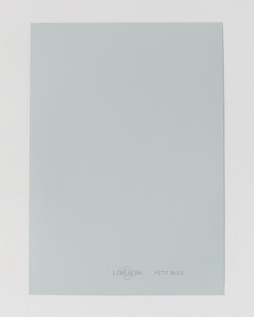 Échantillon de peinture Velours de Peinture Libéron, teinte Petit Bleu