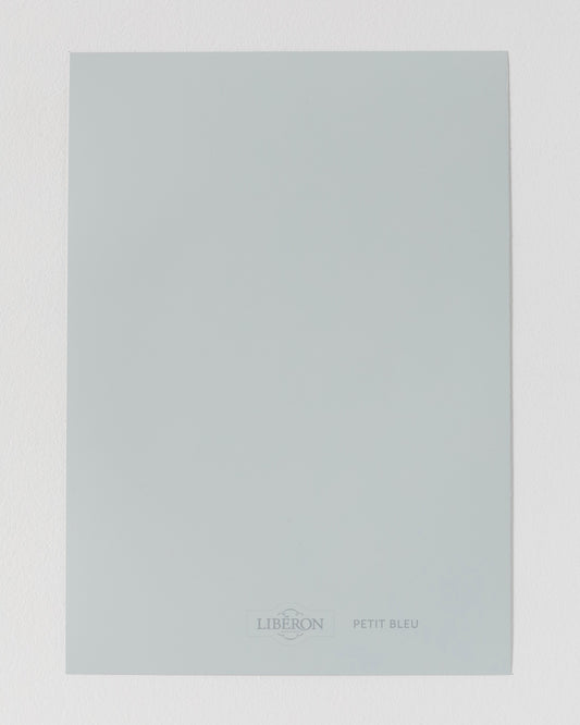 Échantillon de peinture Velours de Peinture Libéron, teinte Petit Bleu
