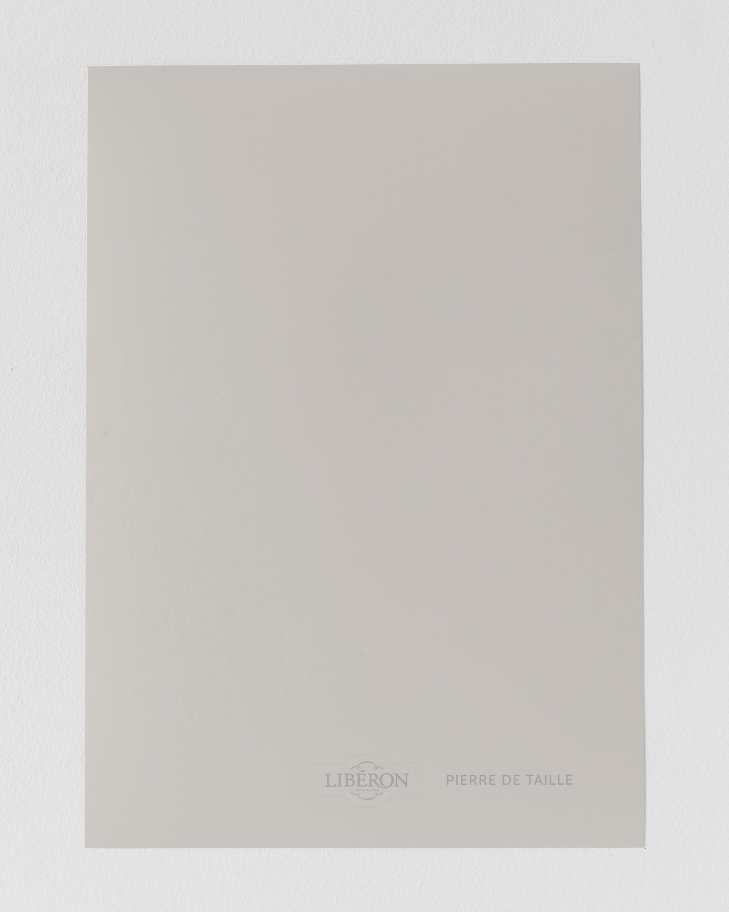 Échantillon de peinture Velours de Peinture Libéron, teinte Pierre de Taille