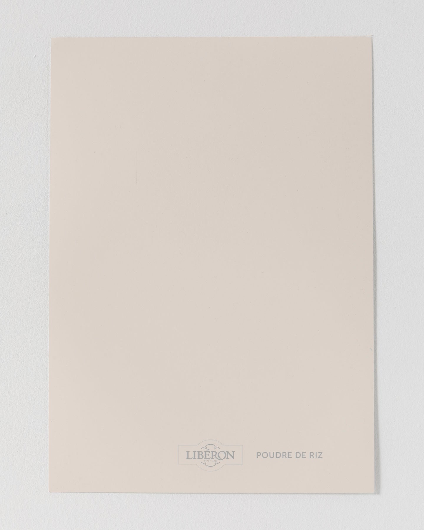 Échantillon de peinture Velours de Peinture Libéron, teinte Poudre de Riz