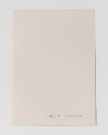 Échantillon de peinture Velours de Peinture Libéron, teinte Poudre de Riz