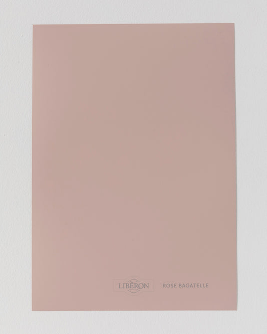 Échantillon de peinture Velours de Peinture Libéron, teinte Rose Bagatelle