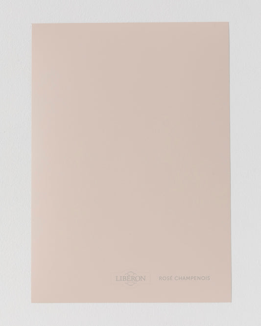Échantillon de peinture Velours de Peinture Libéron, teinte Rose Champenois
