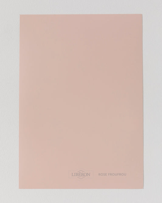 Échantillon de peinture Velours de Peinture Libéron, teinte Rose Froufrou