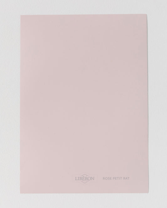Échantillon de peinture Velours de Peinture Libéron, teinte Rose Petit Rat