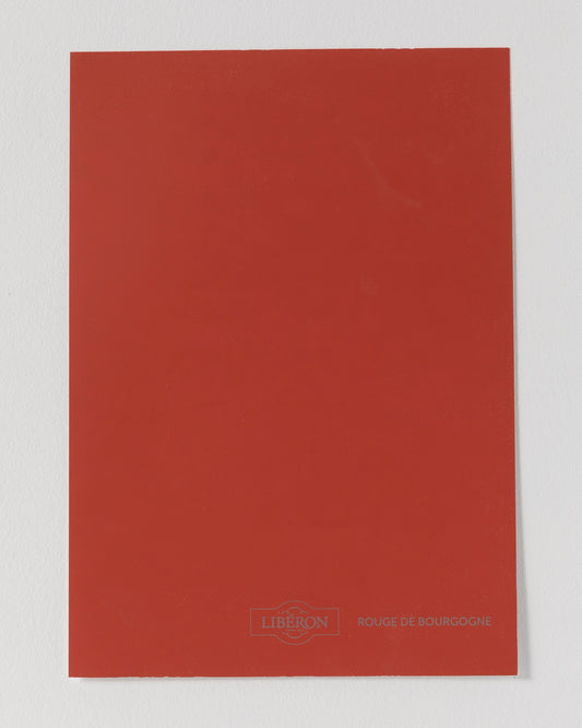 Échantillon de peinture Velours de Peinture Libéron, teinte Rouge de Bourgogne