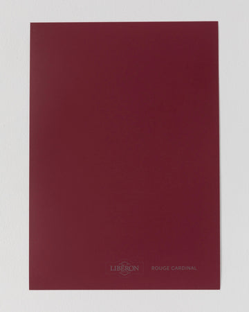Échantillon de peinture Velours de Peinture Libéron, teinte Rouge Cardinal