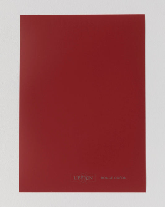 Échantillon de peinture Velours de Peinture Libéron, teinte Rouge Odéon