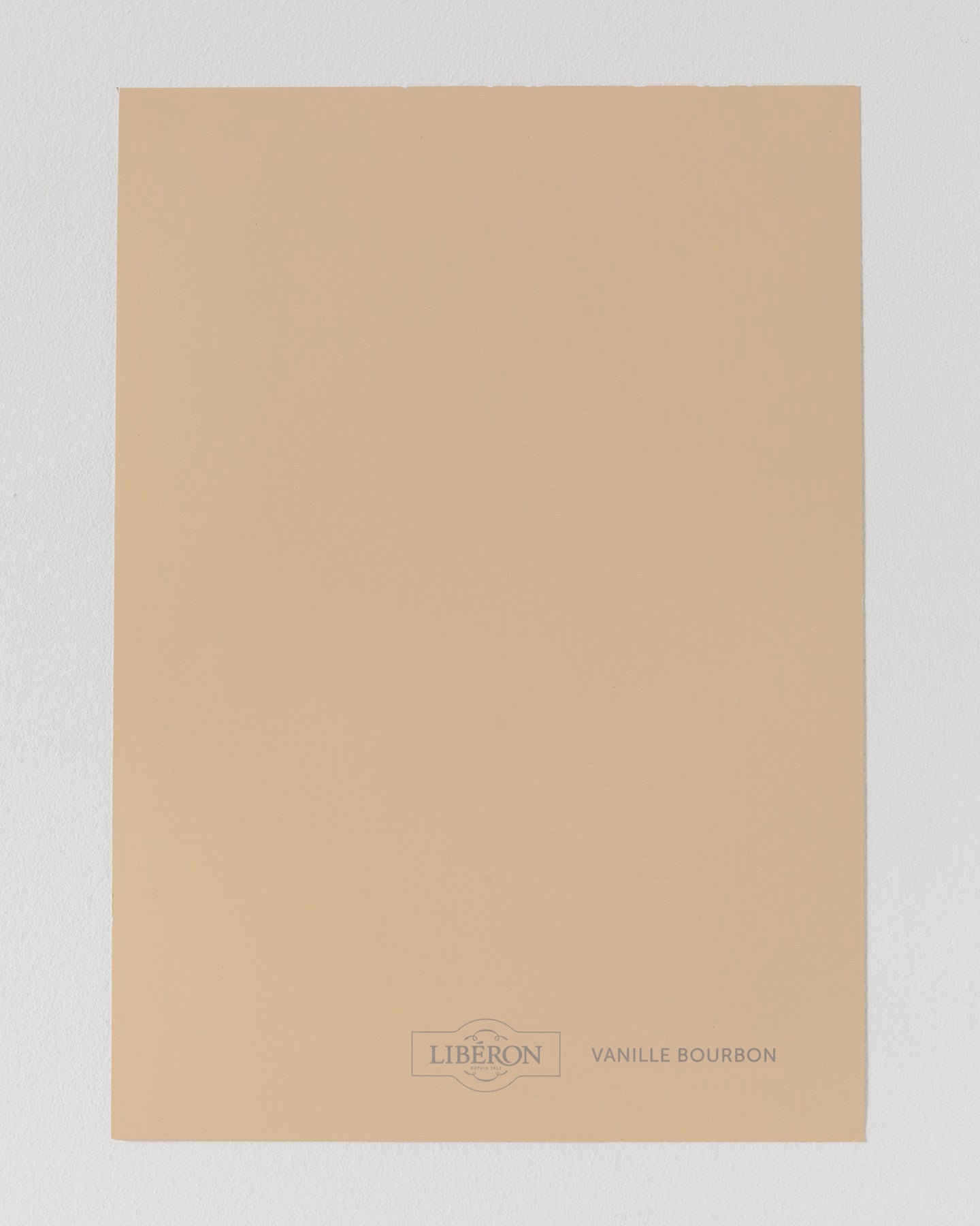 Échantillon de peinture Velours de Peinture Libéron, teinte Vanille Bourbon
