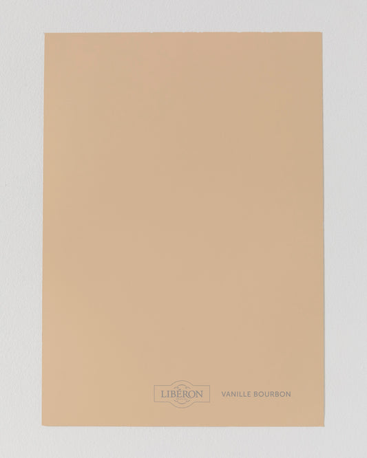 Échantillon de peinture Velours de Peinture Libéron, teinte Vanille Bourbon