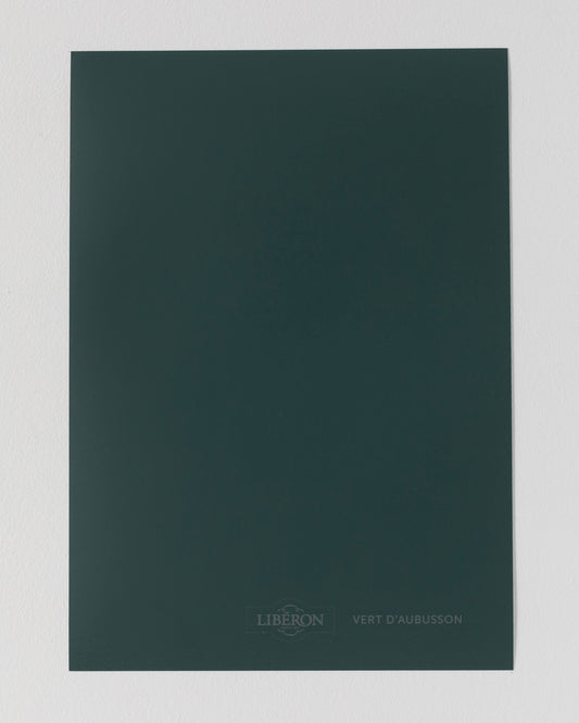 Échantillon de peinture Velours de Peinture Libéron, teinte Vert Aubusson