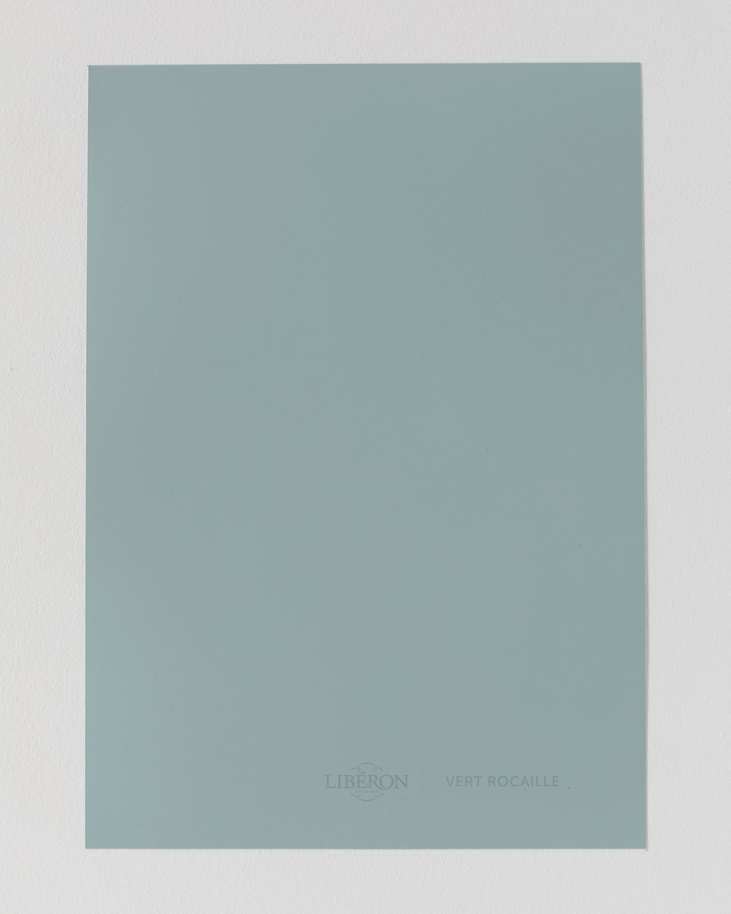 Échantillon de peinture Velours de Peinture Libéron, teinte Vert Rocaille