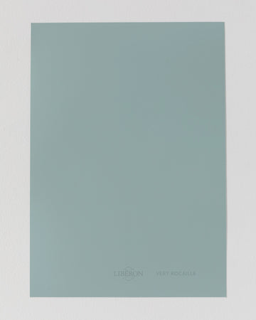 Échantillon de peinture Velours de Peinture Libéron, teinte Vert Rocaille