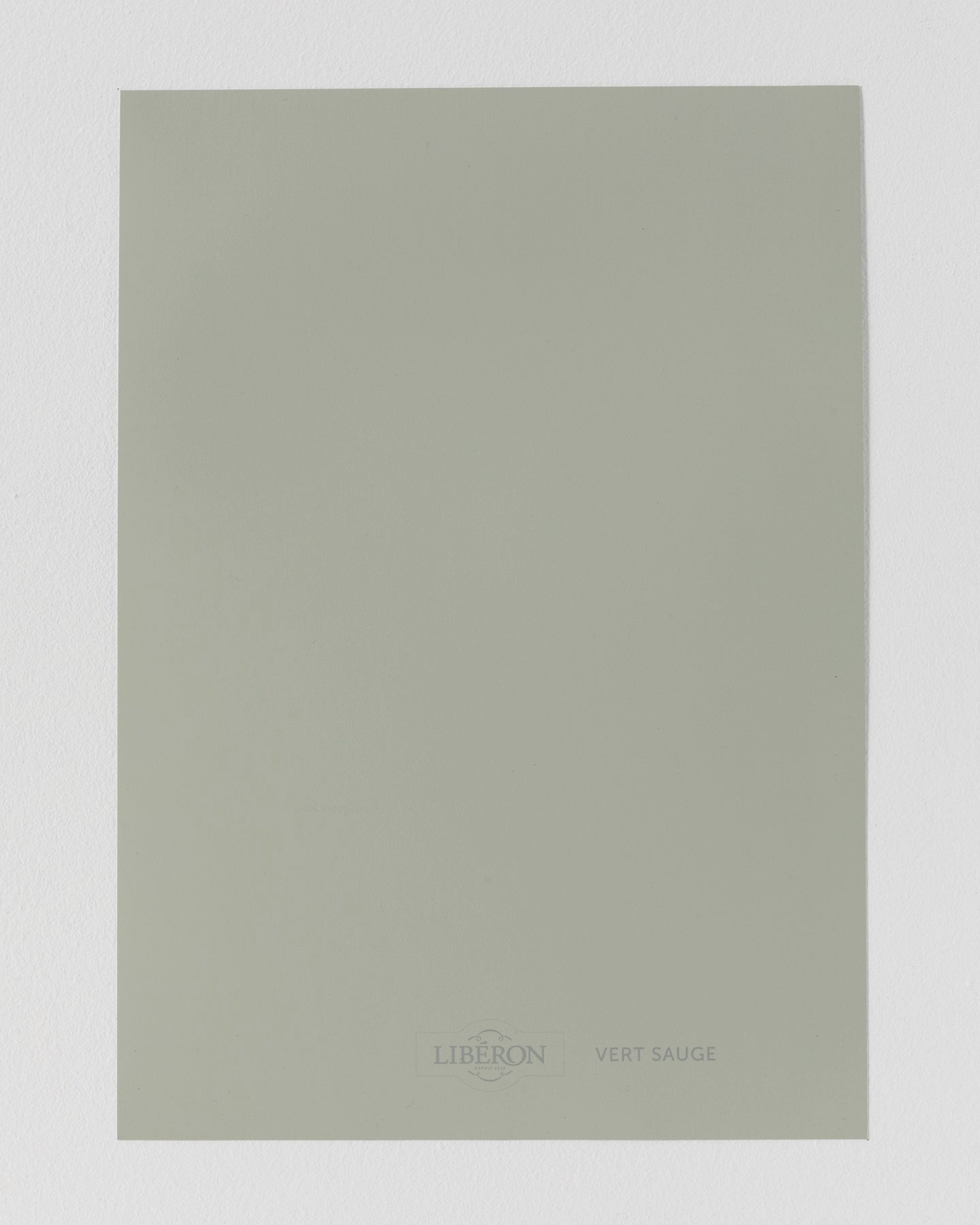 Échantillon de peinture Velours de Peinture Libéron, teinte Vert Sauge