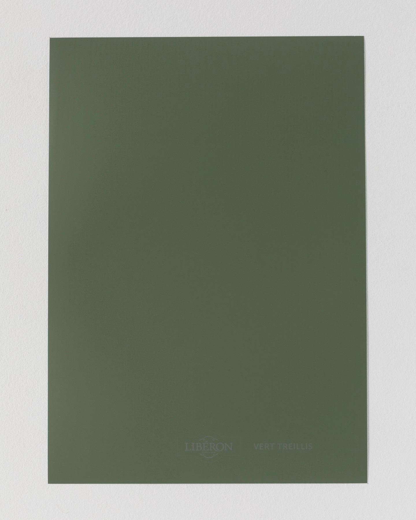 Échantillon de peinture Velours de Peinture Libéron, teinte Vert Treillis