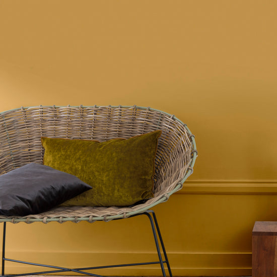Ambiance - peinture-murs-velours-de-peinture-jaune-calisson