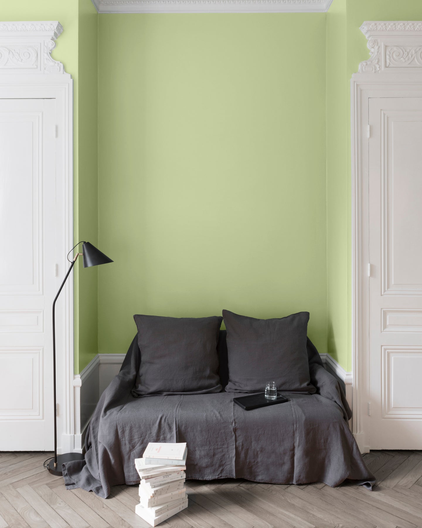 Ambiance - peinture-murs-velours-de-peinture-vert-pommeraie