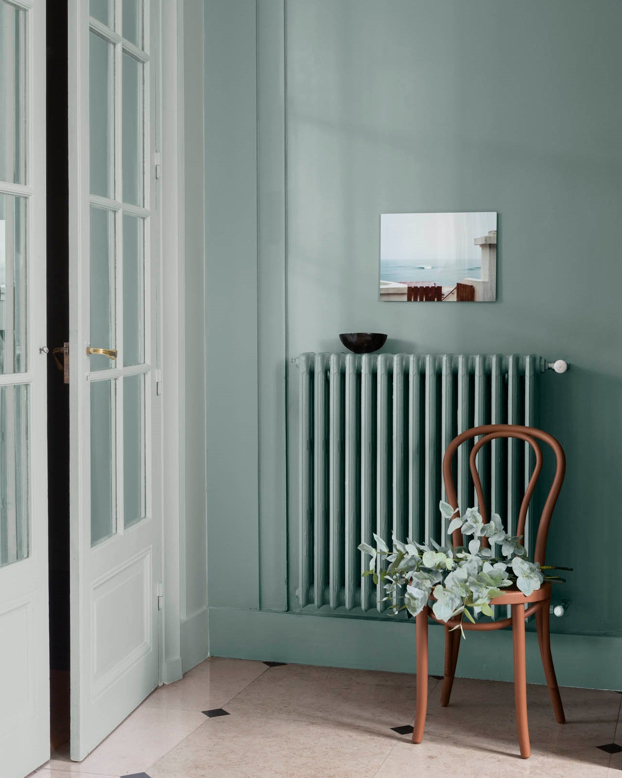 Ambiance - peinture-murs-velours-de-peinture-vert-rocaille
