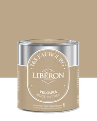 Pot de peinture murs Libéron 163 Faubourg, teinte Beige Bottier, finition velours.