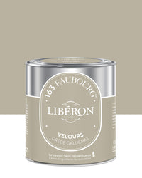 Pot de peinture murs Libéron 163 Faubourg, teinte Grège Galuchat, finition velours.