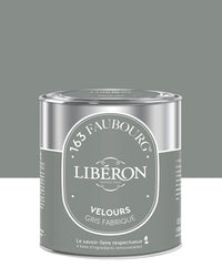 Pot de peinture murs Libéron 163 Faubourg, teinte Gris Fabrique, finition velours.