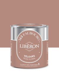 Pot de peinture murs Libéron 163 Faubourg, teinte Rose Floral, finition velours.