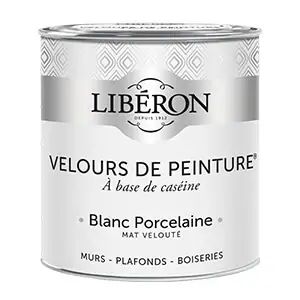 VELOURS DE PEINTURE ® - Couleur Blanc Porcelaine - Libéron