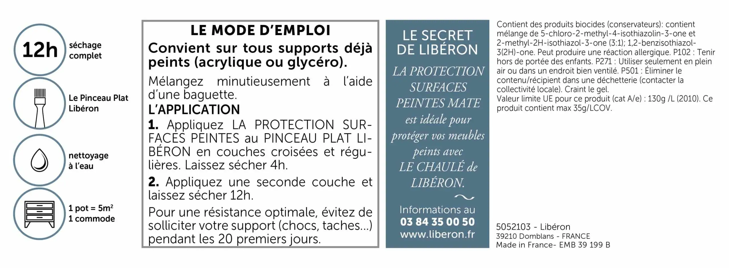 LA PROTECTION SURFACES PEINTES MAT 0.5L