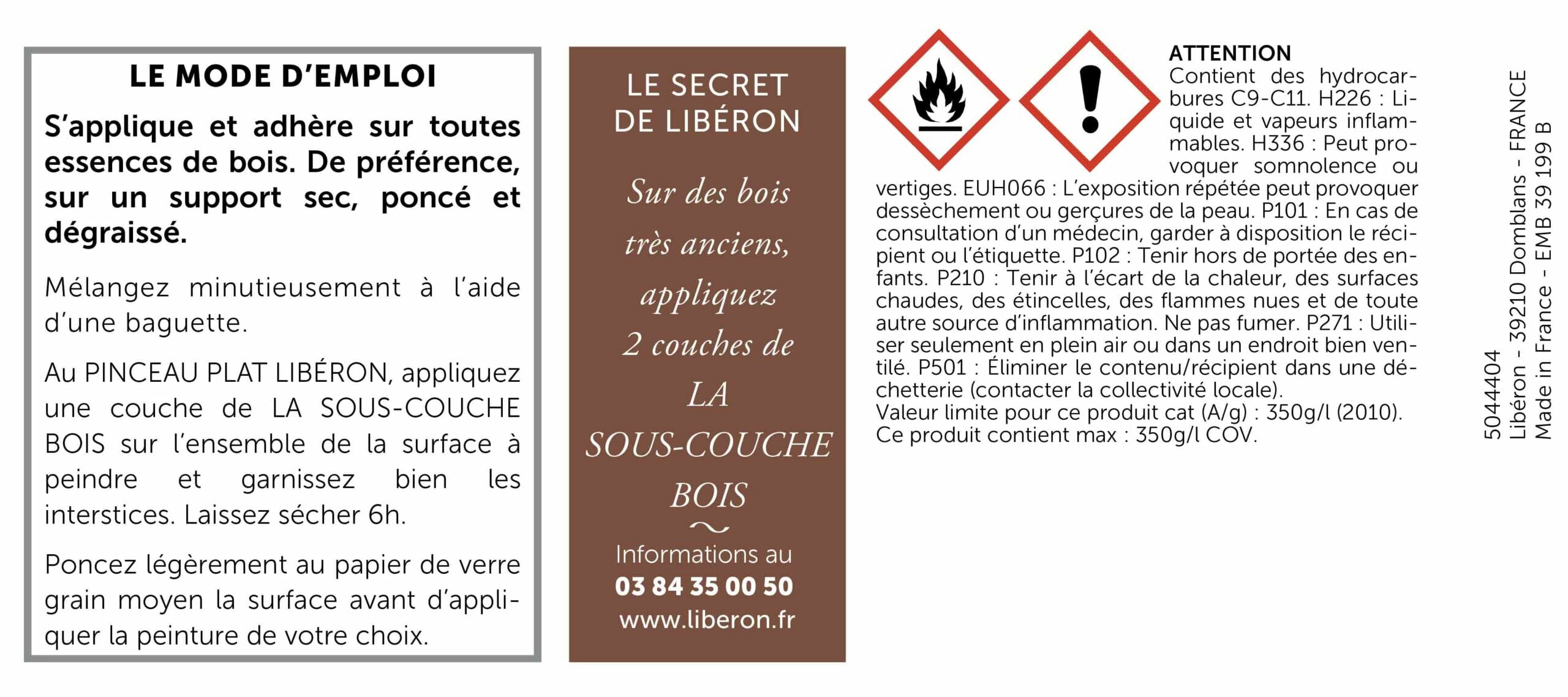 LA SOUS COUCHE BOIS TANNIQUES 1L