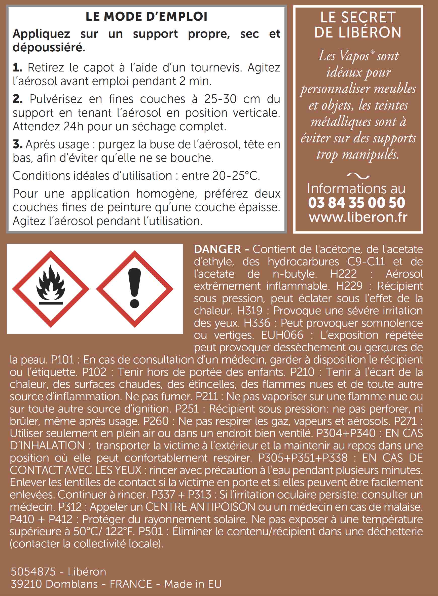 LES VAPOS METALLISE 5054875