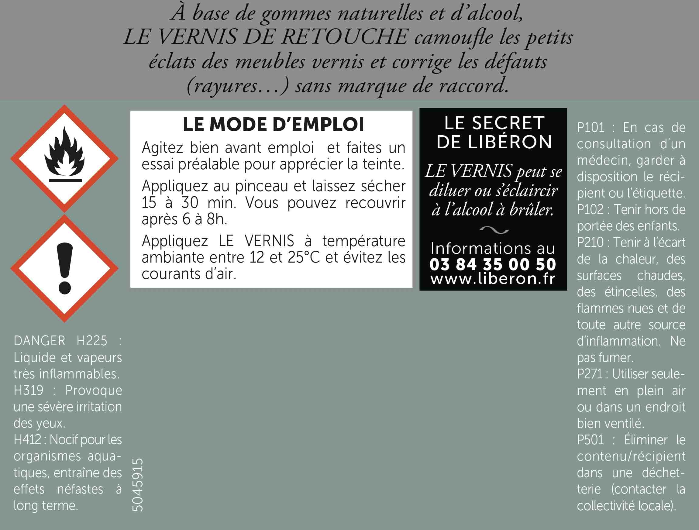 VERNIS DE RETOUCHE 0.125L 5045914-5045915