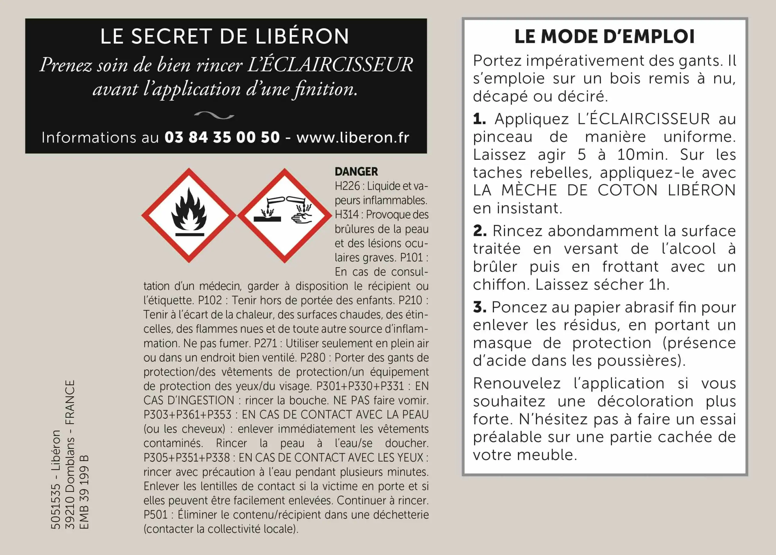 ECLAIRCISSEUR DETACHANT 0.5L 5051535