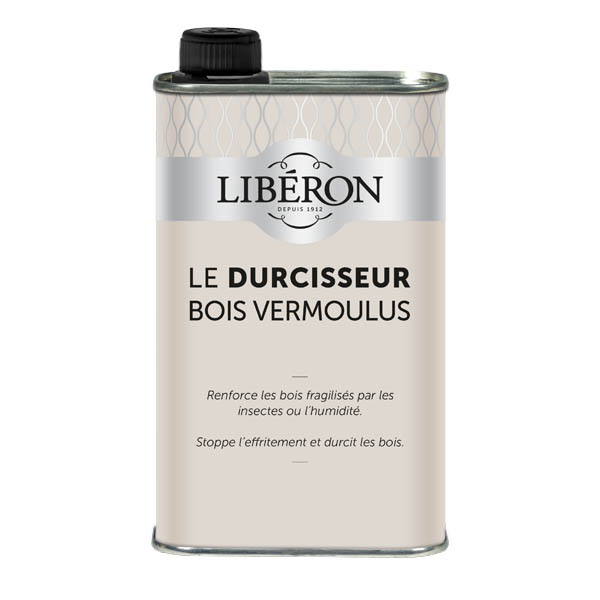 Durcisseur bois vermoulus : stoppe l'effritement et durcit les