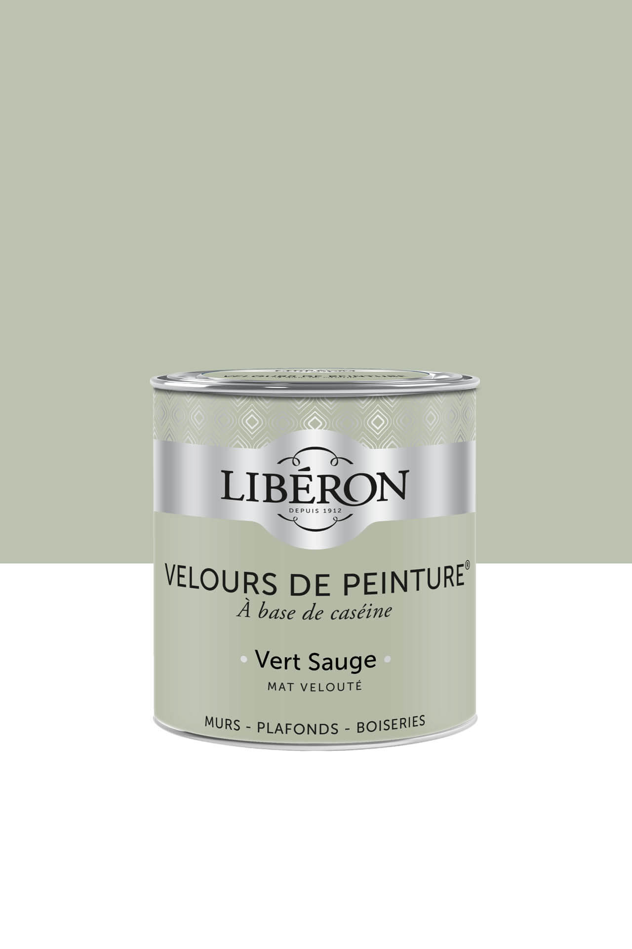 Peinture-Velours-0,5L-Vert-sauge Peinture-Velours-0,5L-Vert-sauge