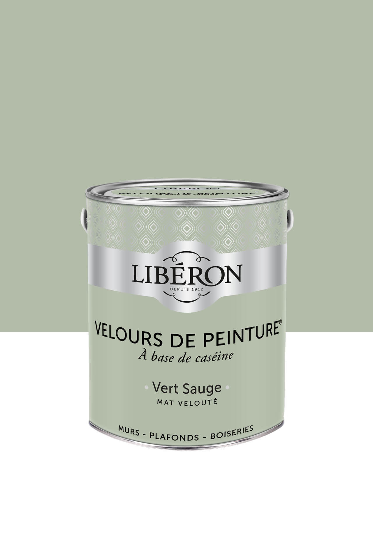 Peinture-Velours-2,5L-Vert-sauge Peinture-Velours-2,5L-Vert-sauge