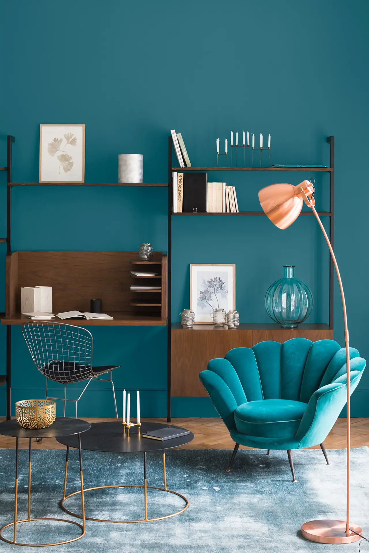 peinture-murale-velours-de-peinture-couleur-bleu-paon-inspiration