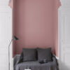 peinture murale rose de mai velours