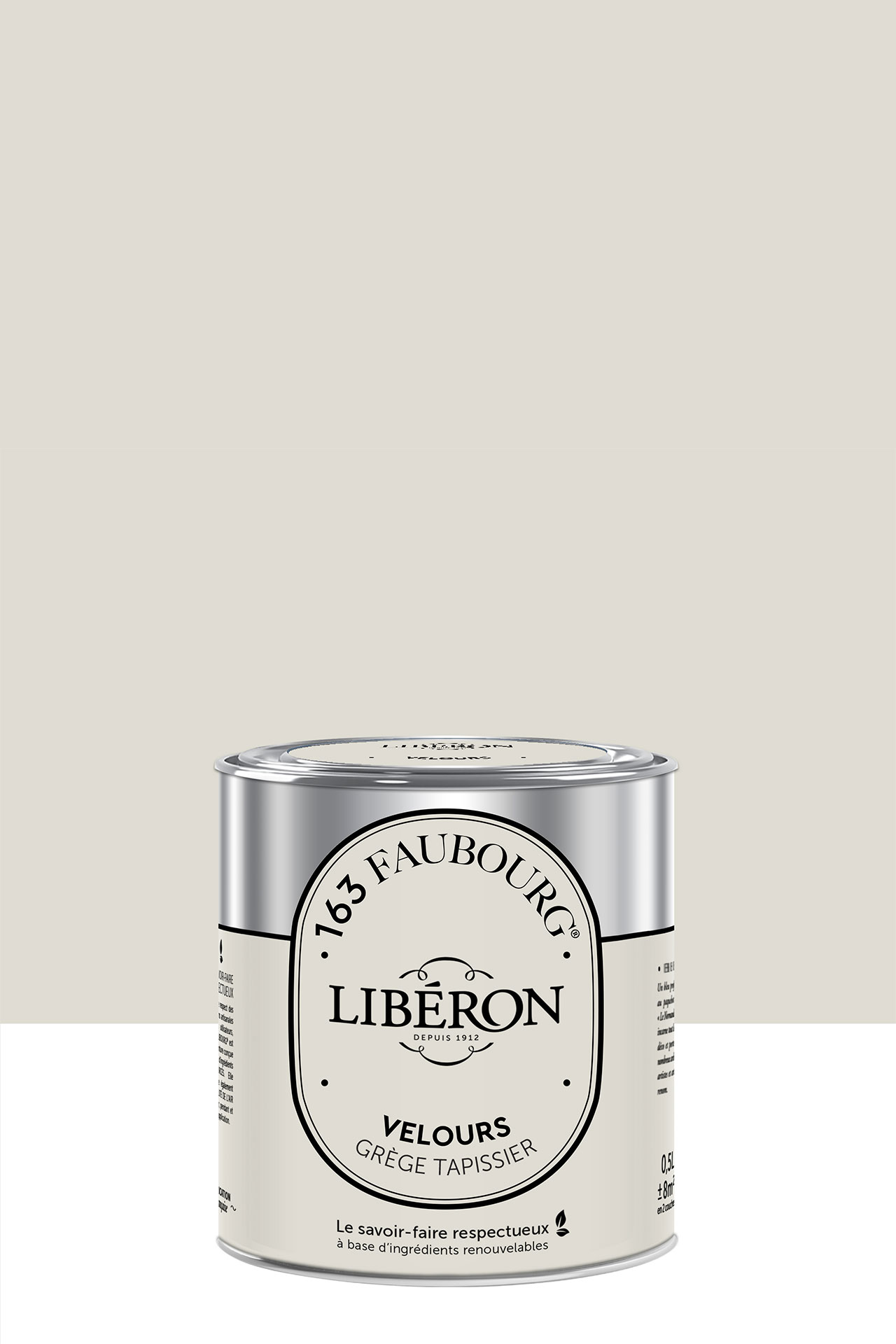 peinture-biosourcee-Faubourg-0,5L-Grege-Tapissier peinture-biosourcee-Faubourg-0,5L-Grege-Tapissier