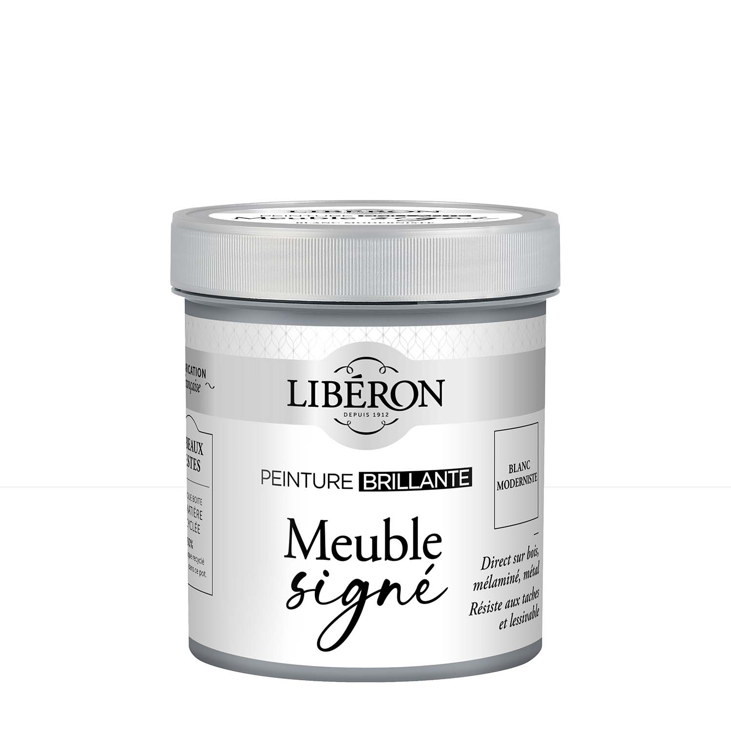 Photo de pack Libéron Meuble Signé Peinture Brillante Blanc Moderniste