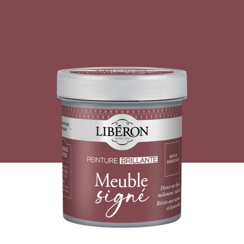 Photo de pack Libéron Meuble Signé Peinture Brillante Rouge Bordeaux
